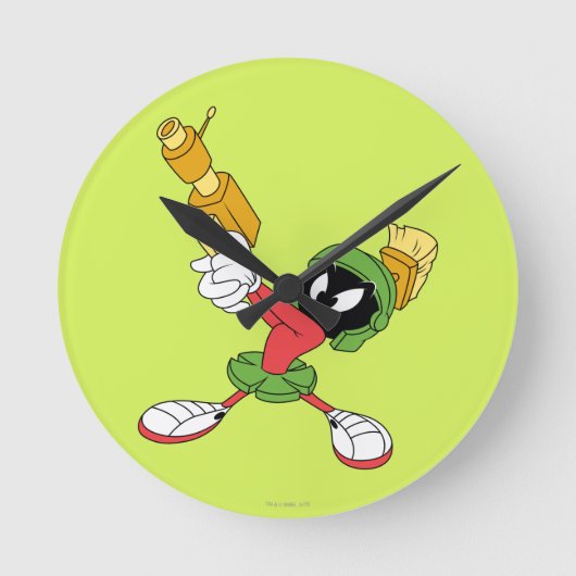 Horloge Ronde MARVIN LE Laser D'Aimation MARTIAN™ (Recto)