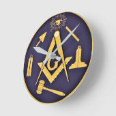 Horloge Ronde Mason gratuit (Angle)