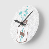 Horloge Ronde Mason Jar (Angle)