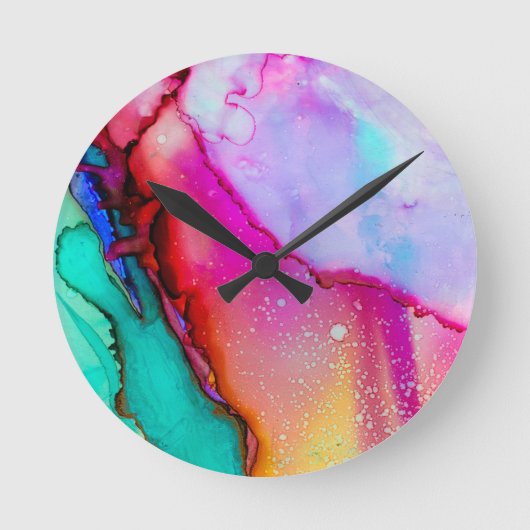 Horloge Ronde Masquage de couleur (Recto)