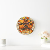 Horloge Ronde Masques d'acteur (Maison)