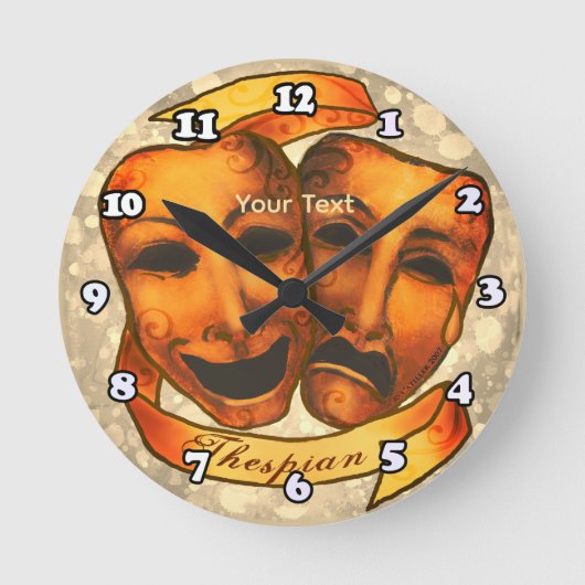 Horloge Ronde Masques d'acteur (Recto)