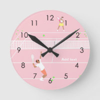 Match de tennis rose Pastel moderne