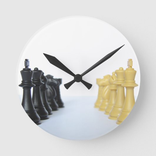 Horloge Ronde Match d'échecs (Recto)