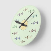 Horloge Ronde Math Clock (Angle)