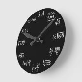 Horloge Ronde Mathématiques (Angle)