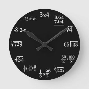 Horloge Ronde Mathématiques