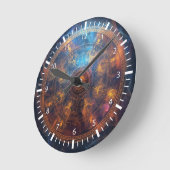 Horloge Ronde Matrice de halo quantique (Angle)