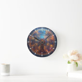 Horloge Ronde Matrice de halo quantique (Maison)
