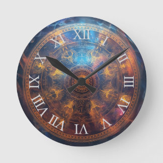 Horloge Ronde Matrice de halo quantique