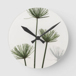 Horloge Ronde mauvaises herbes