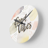 Horloge Ronde Meadow Breeze III | GOOD VIBES (Angle)