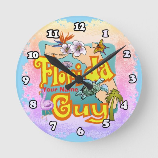 Horloge Ronde Mec de Floride  (Recto)