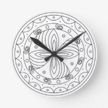 Médaillon Solaire Floral Trypillien Minimaliste Ro