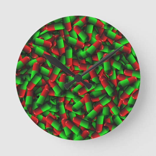 Horloge Ronde médicaments pour pilules rouges (Recto)