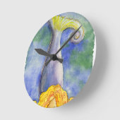 Horloge Ronde Méditer la sirène de mellow (Angle)