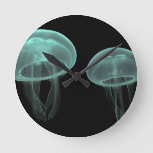 Horloge Ronde méduses poisson personnaliser Anniversaires
