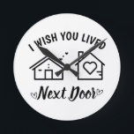 Horloge Ronde Meilleur Ami Je Souhaite Que Vous Aviez Vécu À Pro<br><div class="desc">Best Friend I Wish You Lived Next Door Round Clock Friendship Poison,  Poison For Best Friend, </div>