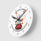 Horloge Ronde Meilleure Vie Grâce À L'Expérimentation (Angle)