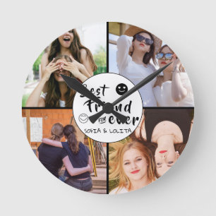 Horloge Ronde Meilleurs Amis Pour Une Photo Personnalisée Horlog