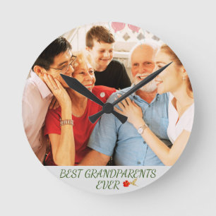 Horloge Ronde Meilleurs Grand-Parents Grand-Enfants Gardez L'Ore