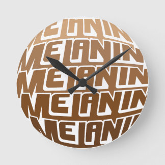 Horloge Ronde Melanin Poppin Black History Mois Bruh Sista