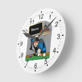 Horloge Ronde Mens d'Billiards (Angle)