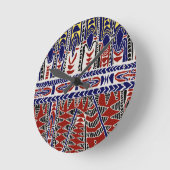 Horloge Ronde Mer du Sud Samoa Batik (Angle)