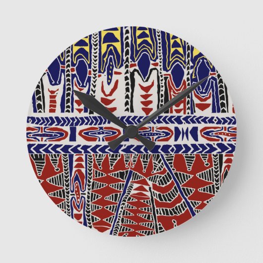 Horloge Ronde Mer du Sud Samoa Batik (Recto)