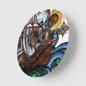 Horloge Ronde Mer orageuse (Angle)