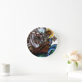 Horloge Ronde Mer orageuse (Maison)