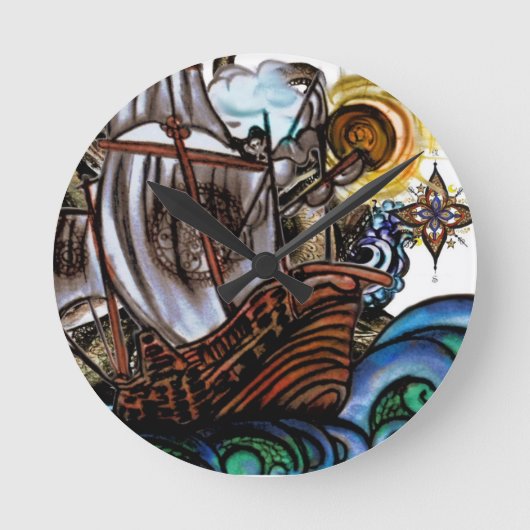 Horloge Ronde Mer orageuse (Recto)