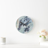 Horloge Ronde Mer polyphonique - Bleu (Maison)