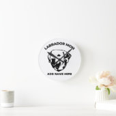 Horloge Ronde Mère de Labrador (Maison)