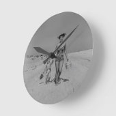 Horloge Ronde Mère et Fils (Angle)