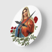 Horloge Ronde Mère MAry (Angle)