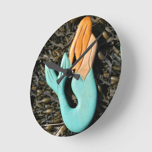 Horloge Ronde mermaick clock (Angle)