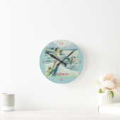 Horloge Ronde Mermaid Riding Serpent de mer Thunder_Cove (Maison)