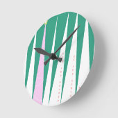 Horloge Ronde Merveille de l'arbre de Noël de saison (Angle)