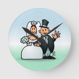 Horloge Ronde Merveilleux Mariage