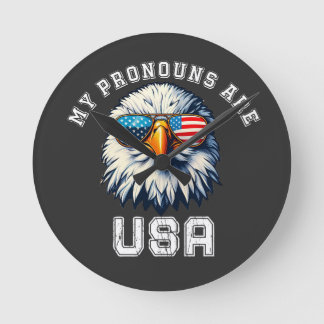 Horloge Ronde Mes pronoms sont les États-Unis