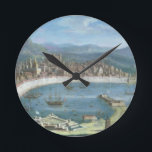 Horloge Ronde Messine<br><div class="desc">Image:59658 Messina - a Panoramic View of the Port. Ruiz Melgarejo,  Juan. Collection privée,  photo © Bonhams,  Londres,  UK Art,  Fine Art.</div>