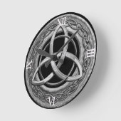 Horloge Ronde Metal Celtic Trinity Knot (Angle)