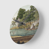 Horloge Ronde Méthode de navigation à New Holland, gravée par F (Angle)