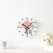 Horloge Ronde Mets lapins - (Maison)