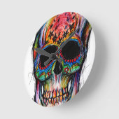 Horloge Ronde Mexican Skull (Angle)