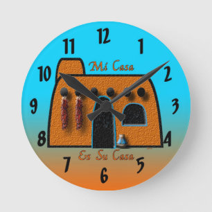Horloge Ronde Mi Casa Es Su Casa