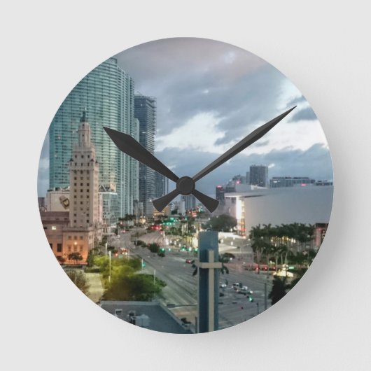 Horloge Ronde Miami du centre (Recto)