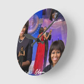 Horloge Ronde Michelle Obama (Angle)