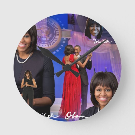 Horloge Ronde Michelle Obama (Recto)
